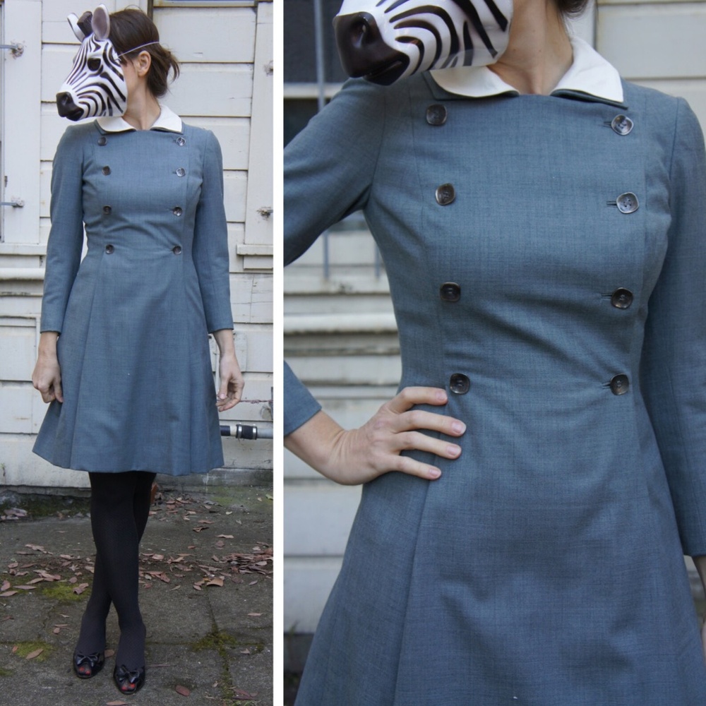 EUC 1960s Vintage Fitted Dress by Valentina